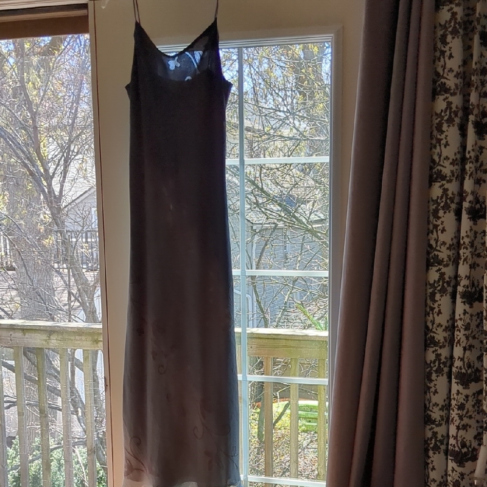 Elegant Blue and Purple Slip Dress